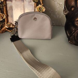 Dual Pouch Wristlet Dupe Lululemon Grey